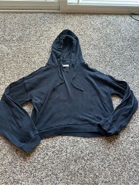 Free People Beach Cropped Hoodie size L
